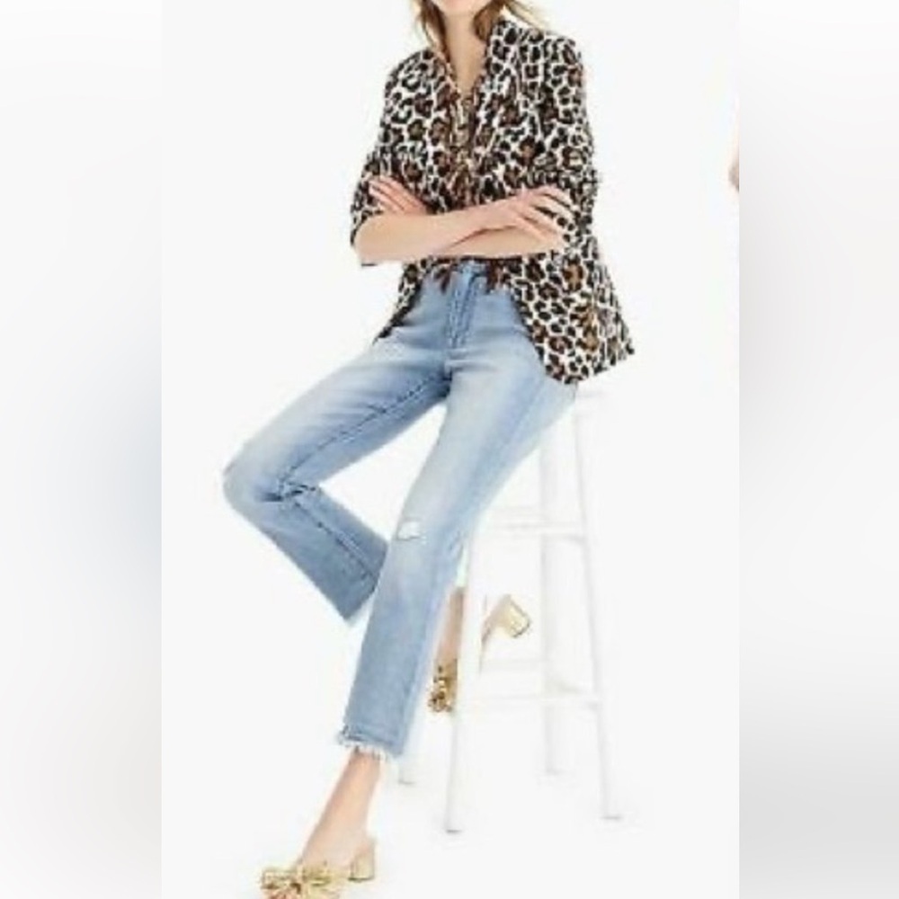 J. Crew Slim Broken In Boyfriend Jeans in Blue Womens size 27